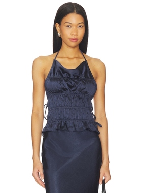 NIA BALBOA 上装 藏青色REVOLVE小众新款