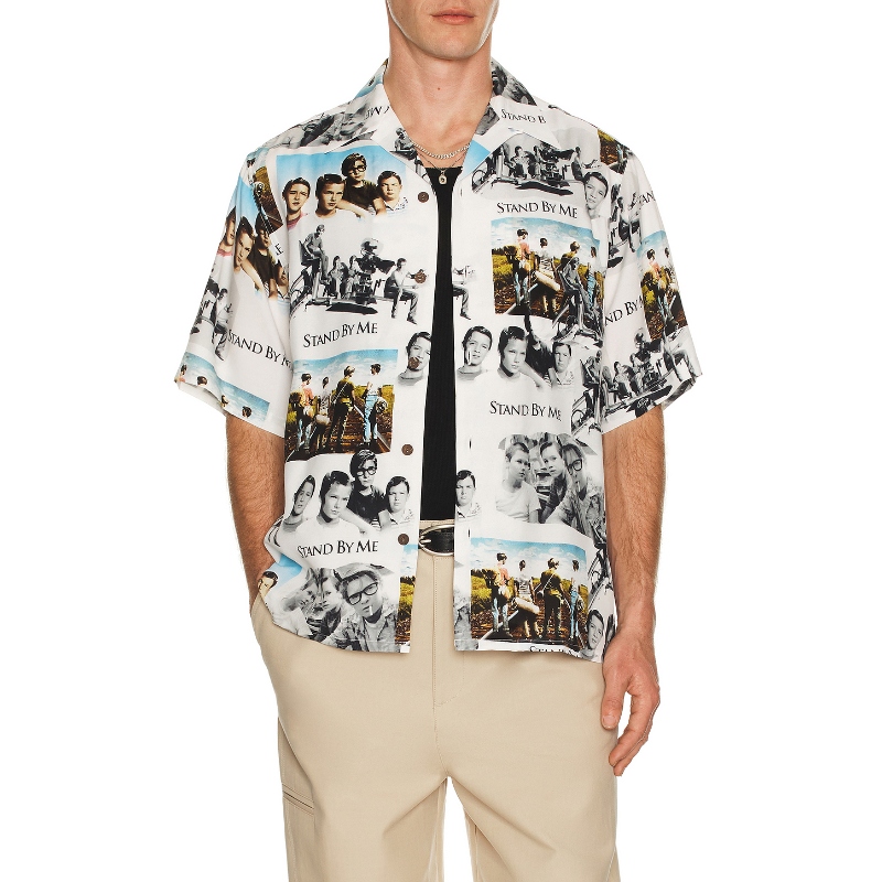 WACKO MARIA STAND BY ME HAWAIIAN 衬衫 白色小众新款