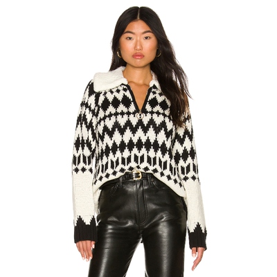 Show Me Your Mumu费尔岛毛衣冰岛花半拉链翻领上衣REVOLVE保暖