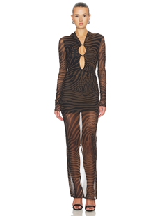 revolve小众新款 Blumarine 裙子 NET PRINT