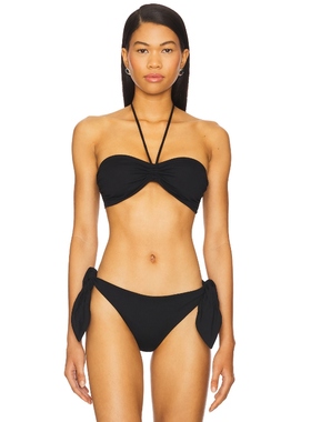 Susana Monaco Drawstring 2-Way Top 黑色 y2k辣妹风REVOLVE小众