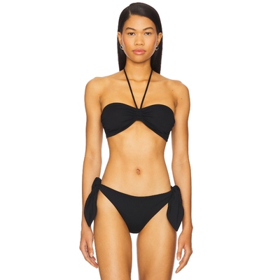 Susana Monaco Drawstring 2-Way Top 黑色 y2k辣妹风REVOLVE小众