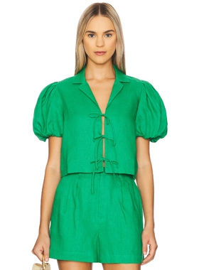 Yumi Kim ALI 上装 绿色 y2k辣妹风REVOLVE小众新款