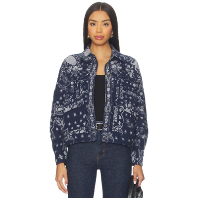 [冬季内搭]Free People x We The Free Bandana Jacquard Shir