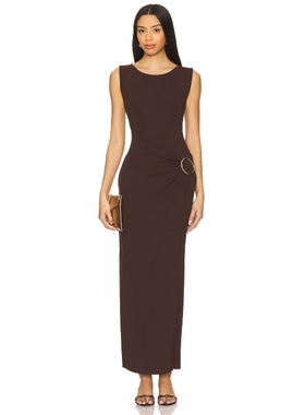 [冬季新品]4th & Reckless NIA 长裙 棕色REVOLVE小众