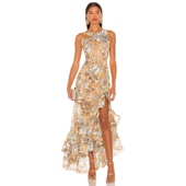 Bronx 连衣裙女夏性感薄纱礼服长裙REVOLVE小众新款 and Banco