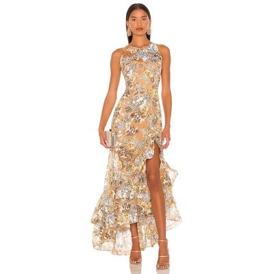 Bronx and Banco 连衣裙女夏性感薄纱礼服长裙REVOLVE小众新款