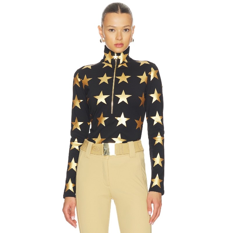 [冬季新品]Goldbergh 潮酷甜辣风黑金星星上装 滑雪服内搭REVOLVE