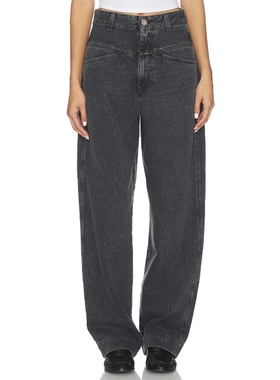 CLOSED DENI 阔腿 深灰色 美式复古风REVOLVE小众新款