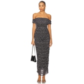 春季 长款 新品 MAJORELLE THEA 黑色 REVOLVE小众