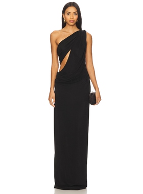 MISHA SOLSTICE 长裙 黑色REVOLVE小众新款