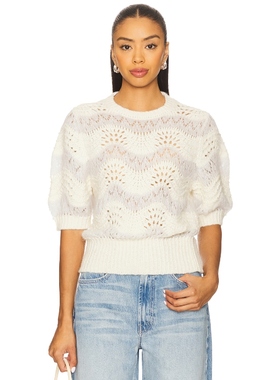 [冬季新品]MOTHER PODWER PUFF 毛衣 镂空泡泡袖REVOLVE甜美风