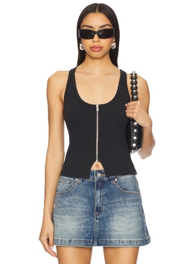 [冬季内搭]Abrand ADDISON 赛车风上装黑色辣妹风REVOLVE新款