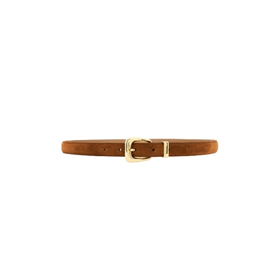Veronica Beard驼色腰带金属针扣窄款秋冬新品REVOLVE