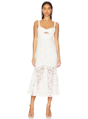 SAYLOR LESLI 中长款蕾丝连衣裙女revolve时尚小众新款