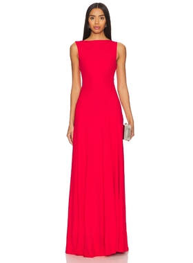 Anna Quan ADRIANA 长裙 revolve小众新款 红色