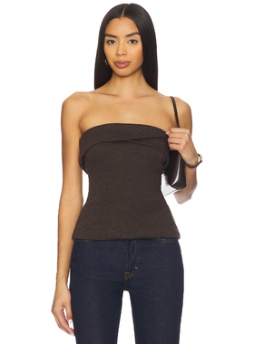 ALL THE WAYS JOSEFINA 上装 棕色 y2k辣妹风REVOLVE小众新款