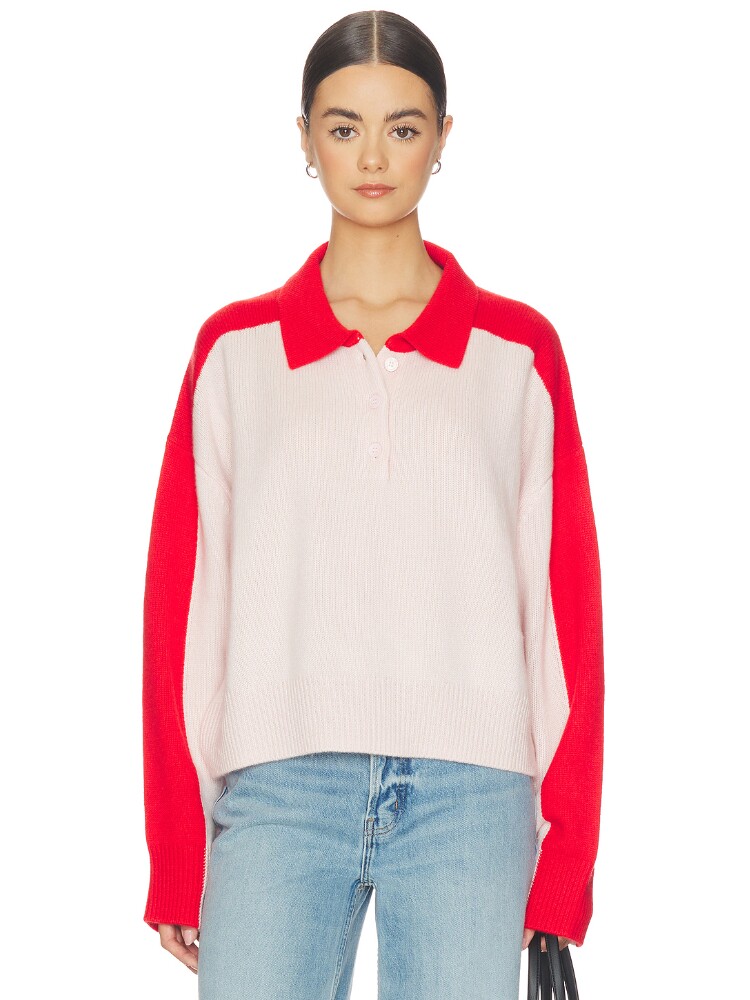 Soft Goat Color Block Polo Shirt revolve小众新款