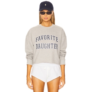 [春季新品]Favorite Daughter 短款运动衫 淡灰色REVOLV冬季保暖
