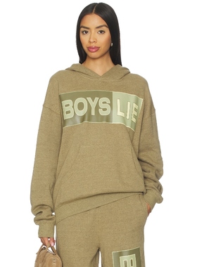 Boys Lie 连帽衫 绿色 运动复古风REVOLVE小众新款