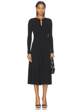 ASTR the Label FALLYN 中长款连衣裙 黑色REVOLVE小众新款