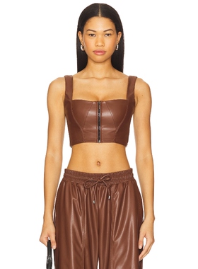 Heroine Sport 紧身胸衣 棕色 y2k辣妹风REVOLVE小众新款