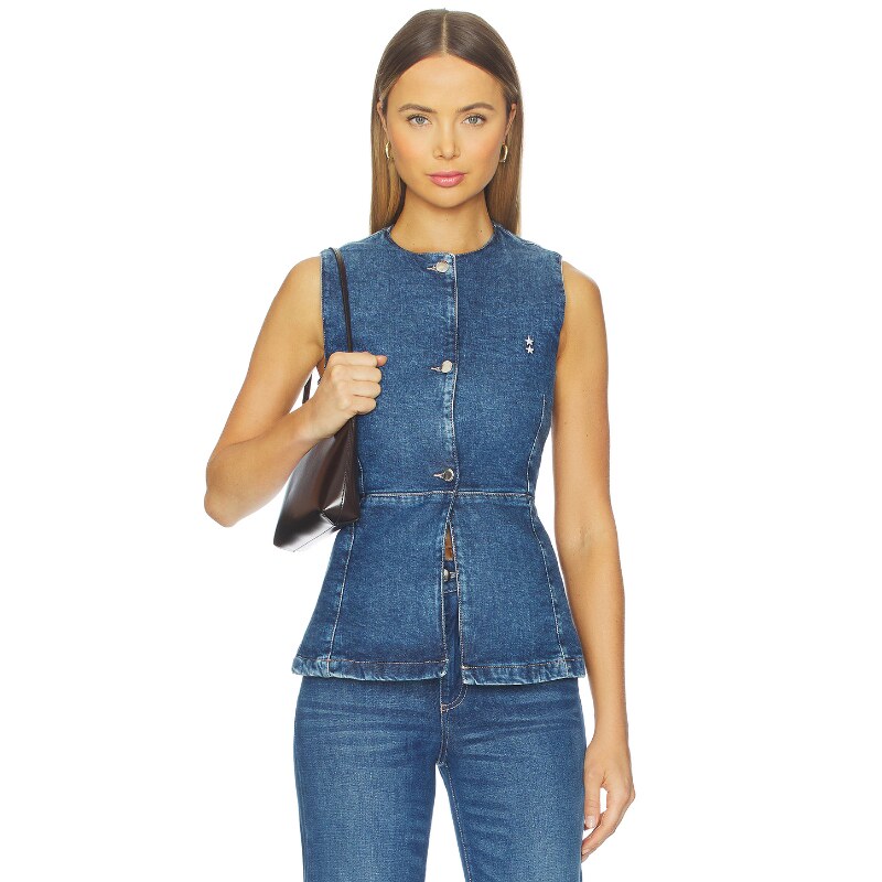 Icon Denim LOLA 牛仔背心 深青蓝 y2k辣妹风REV美国官网直邮进口
