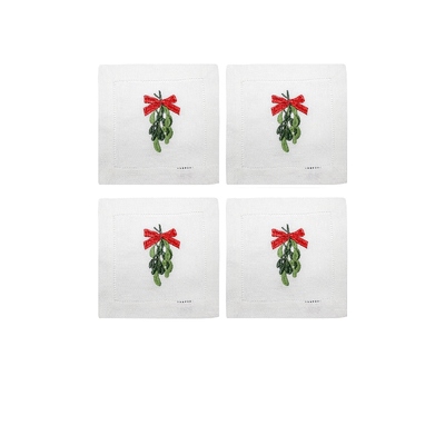 Chefanie Mistletoe Cocktail Napkins Set Of 4revolve时尚小众