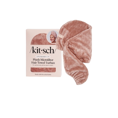 Kitsch Plush Microfiber Hair Towel Turban  粉色 秋冬新品REV