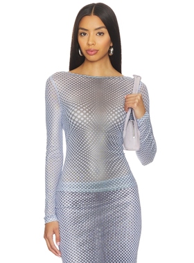 Miaou 上装 蓝色 y2k辣妹风REVOLVE小众新款