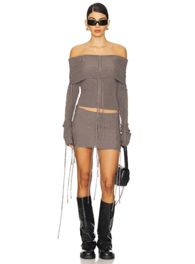 [冬季新品]Jaded London 深灰色衬裙REVOLVE