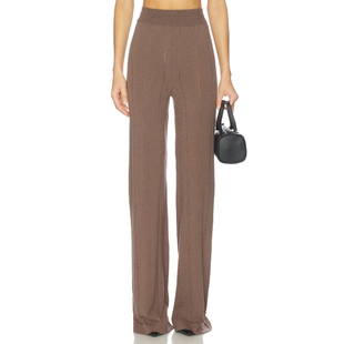 REMAIN 轻薄针织裤 棕色 美式休闲风REVOLVE小众新款