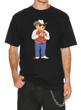 Market HEE HAW BEAR T恤 休闲时尚潮流REVOLVE  黑色