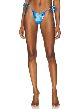 VDM MARLEY 双面比基尼泳裤 蓝色REVOLVE小众新款