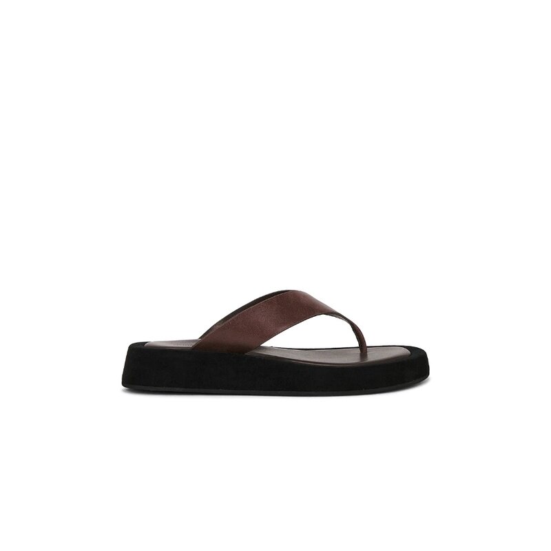 [秋冬新品]Tony Bianco棕色黑色凉鞋夹趾皮革休闲鞋REVOLVE