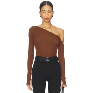 Asymmetrical Magdaleno Cold Shoulder 干邑 Michael Top Lauren