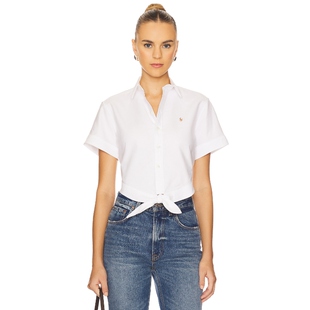 [春季新品]Polo Ralph Lauren 拉夫劳伦衬衫白色老钱风REVOLVE