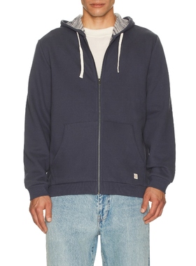Marine Layer RELAXED CLOUD 9 全拉链连帽衫 藏青色REVOLVE小众