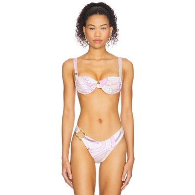 CIN CIN ARIEL 比基尼文胸上装 Ivory,Blush y2k辣妹风REVOLVE小