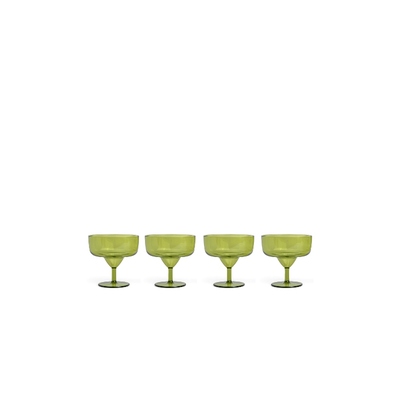 Here's How The Rue Margarita Glass Set Of 4 橄榄色 REVOLVE小