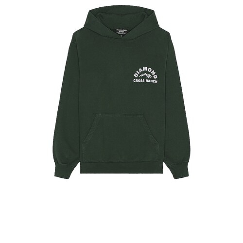 Diamond Cross Ranch深绿色卫衣字母印花通勤风早秋新品REVOLVE