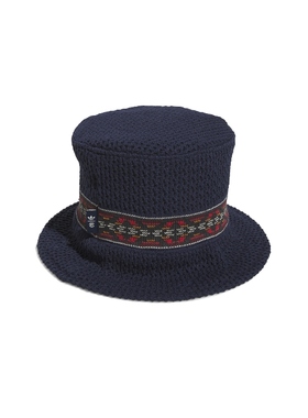 adidas Originals 三叶草 x Clot Knit Bucket Hat 藏青色REVOLVE