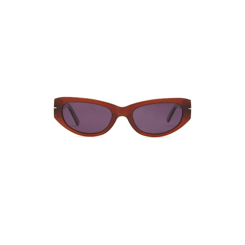SAD Eyewear棕色太阳眼镜猫眼框窄框复古风墨镜REVOLVE