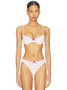 KAT 春季 新品 LABEL爱心印花文胸柔软舒适内衣REVOLVE THE