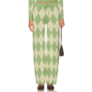 ARGYLE LOUNGE 长裤 House 美式 Sunny 绿色 休闲风REVOLVE小众