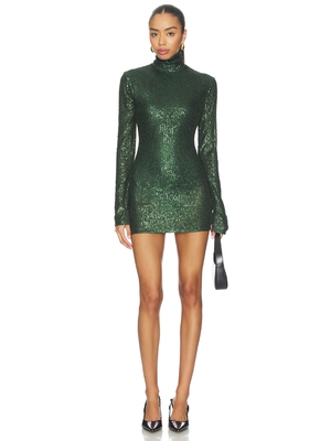 Norma Kamali Long Sleeve Slim Fit Turtleneck Pickleball Dres