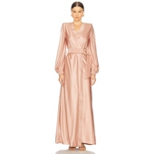 CALA CONTA 长裙 Zhivago 棕黄色REVOLVE小众新款