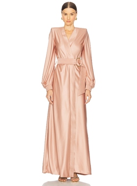 Zhivago CALA CONTA 长裙 棕黄色REVOLVE小众新款