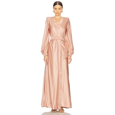 Zhivago CALA CONTA 长裙 棕黄色REVOLVE小众新款