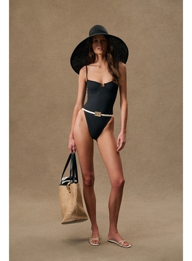 SAME 泳装 黑色 y2k辣妹风REVOLVE小众新款